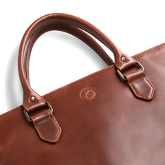 Brown Leather Business Laptop Bag