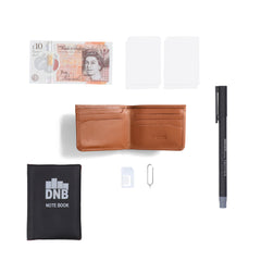 Tan Brown Bi-FOLD Premium Leather Wallet