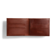 Cognac Brown (SWAY) Bi-Fold Premium Leather Wallet