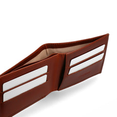 Cognac Brown (SWAY) Bi-Fold Premium Leather Wallet