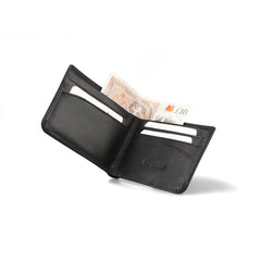 Luster Black Bi-FOLD Premium Leather Wallet