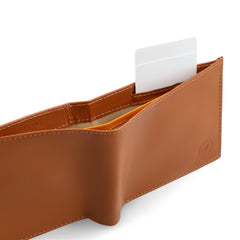 Tan Brown (SWAY) Bi-Fold Premium Leather Wallet