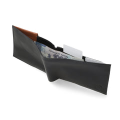 Luster Black Bi-fold Premium Leather Travel Wallet