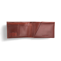 Cognac Brown Bi-fold Premium Leather Travel Wallet