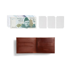 Cognac Brown (SWAY) Bi-Fold Premium Leather Wallet