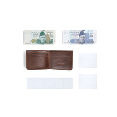 Cognac Brown Bi-FOLD Premium Leather Wallet