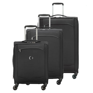Set Of Three 4W SOFT SIDE LUGGAGE TROLLEY