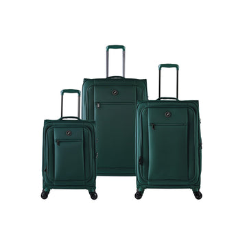Set Of Three Soft Side 4W Luggage Trolley Case