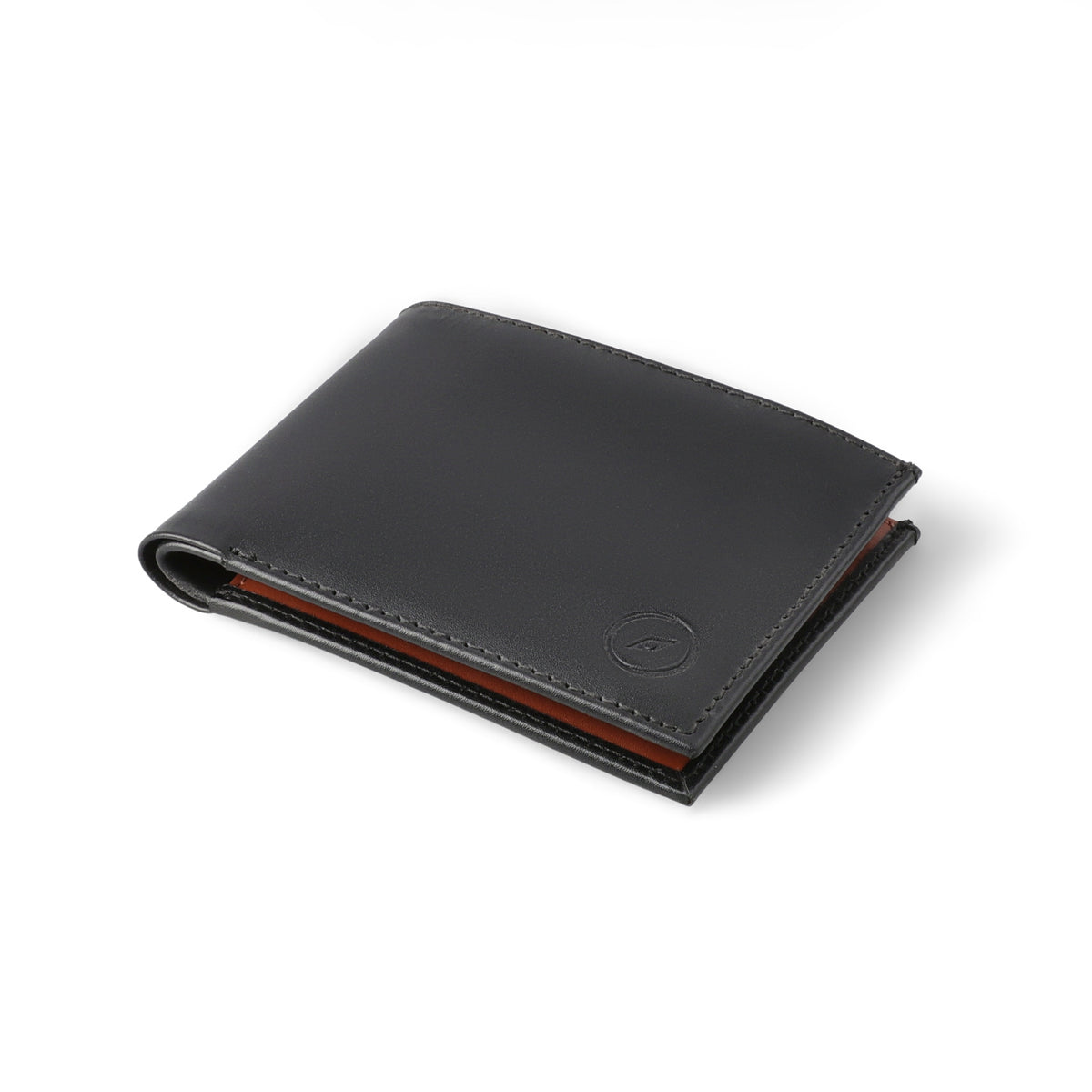 Luster Black (SWAY) Bi-Fold Premium Leather Wallet