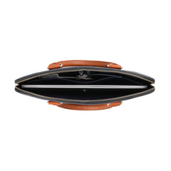 Black Leather Business Laptop Bag