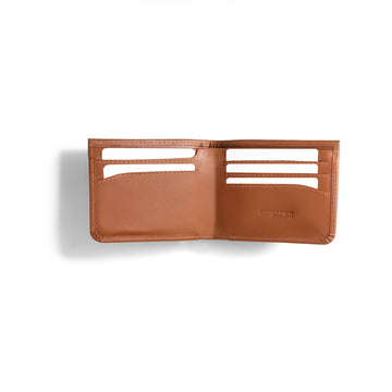 Tan Brown Bi-FOLD Premium Leather Wallet