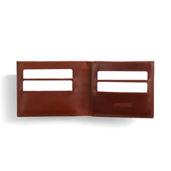 Cognac Brown (SWAY) Bi-Fold Premium Leather Wallet
