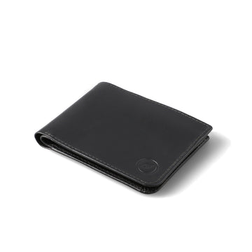 Luster Black Bi-FOLD Premium Leather Wallet