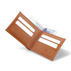 Tan Brown (SWAY) Bi-Fold Premium Leather Wallet