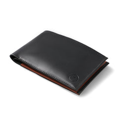 Luster Black Bi-fold Premium Leather Travel Wallet