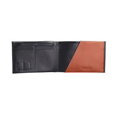 Luster Black Bi-fold Premium Leather Travel Wallet