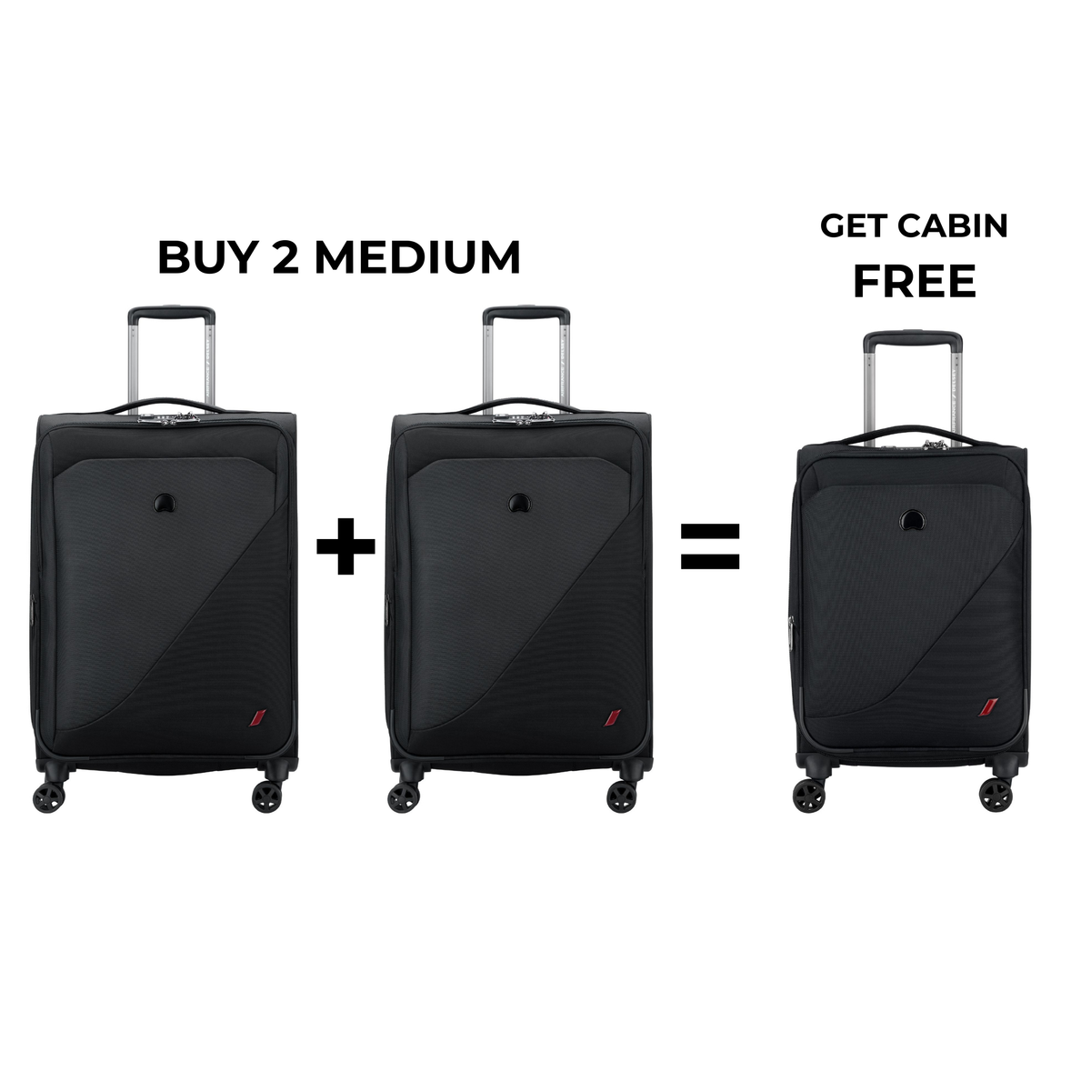BUY 2 MEDIUM GET 1 CABIN FREE