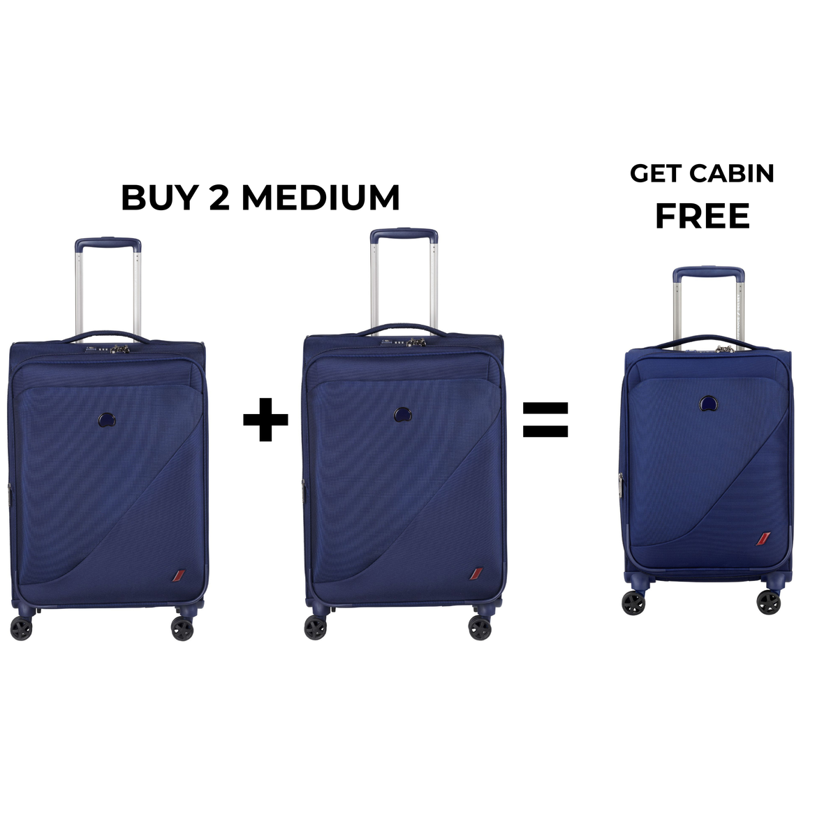 BUY 2 MEDIUM GET 1 CABIN FREE