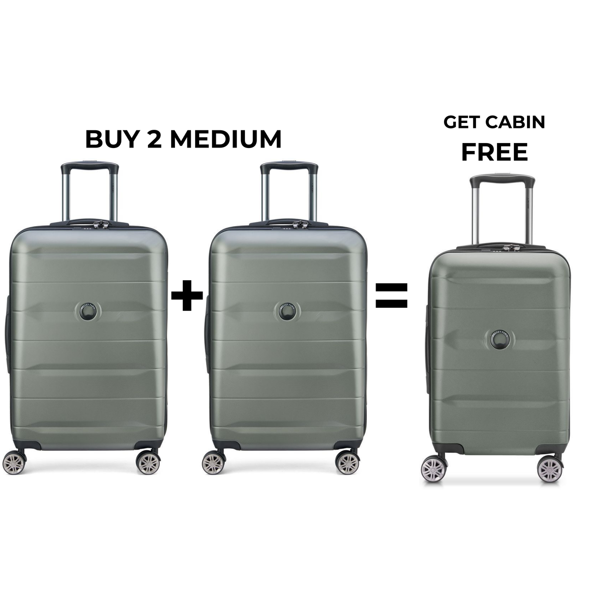BUY 2 MEDIUM GET 1 CABIN FREE