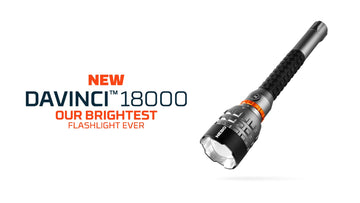 DAVINCI 18000 Lumen Handheld Rechargeable Flashlight