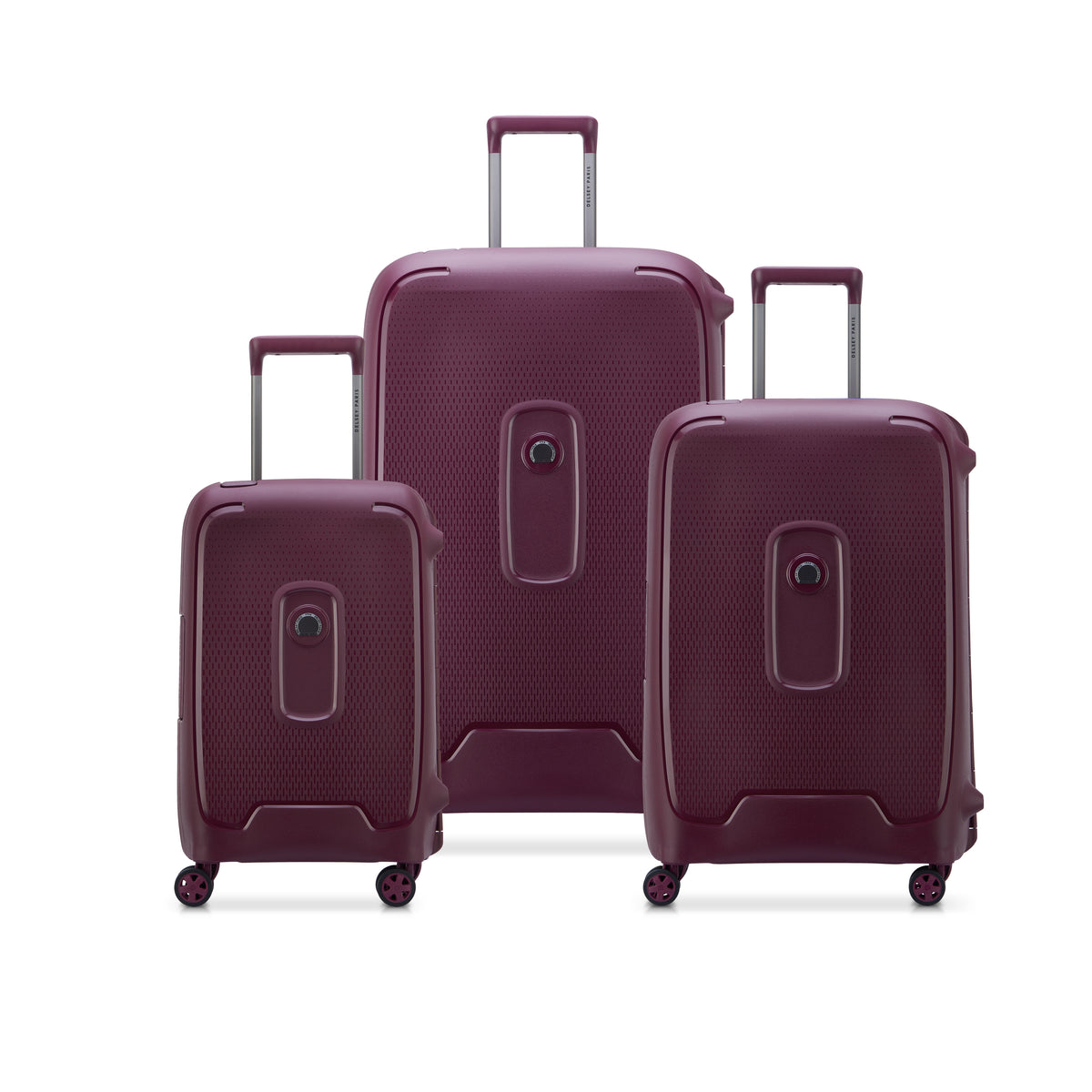 Set Of Three 4W HARD SIDE LUGGAGE TROLLEY