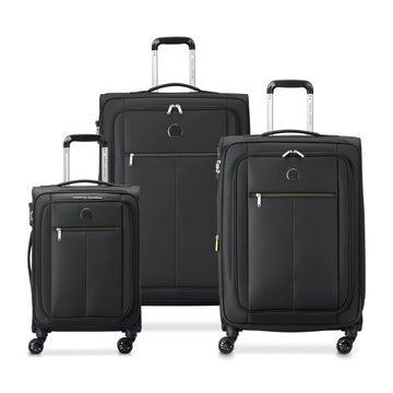 Set Of Three 4W SOFT SIDE LUGGAGE TROLLEY