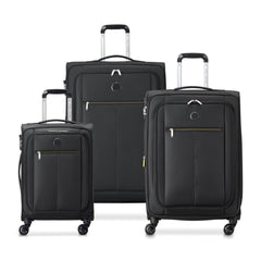 Set Of Three 4W SOFT SIDE LUGGAGE TROLLEY